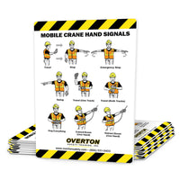 Mobile Crane Safety Hand Signal Cards (50 pk)