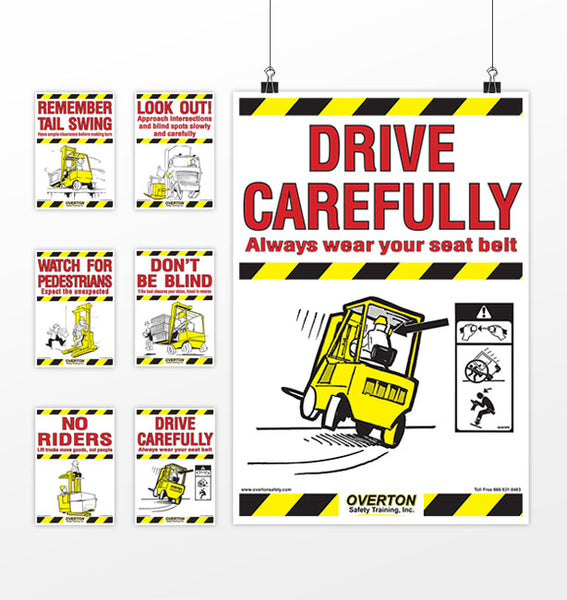 Set of Forklift Safety Posters – Overton Safety Training Materials